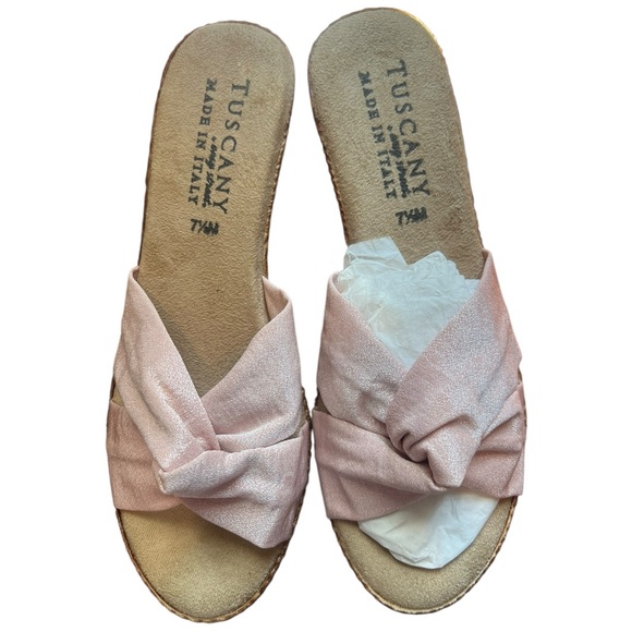 Tuscany Shimmering Blush Sandals BRAND NEW! 7.5 - Picture 2 of 9